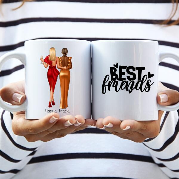 Beste Freundinnen| Besties| Abendgarderobe| Individuell anpassbar - GlamourDesign