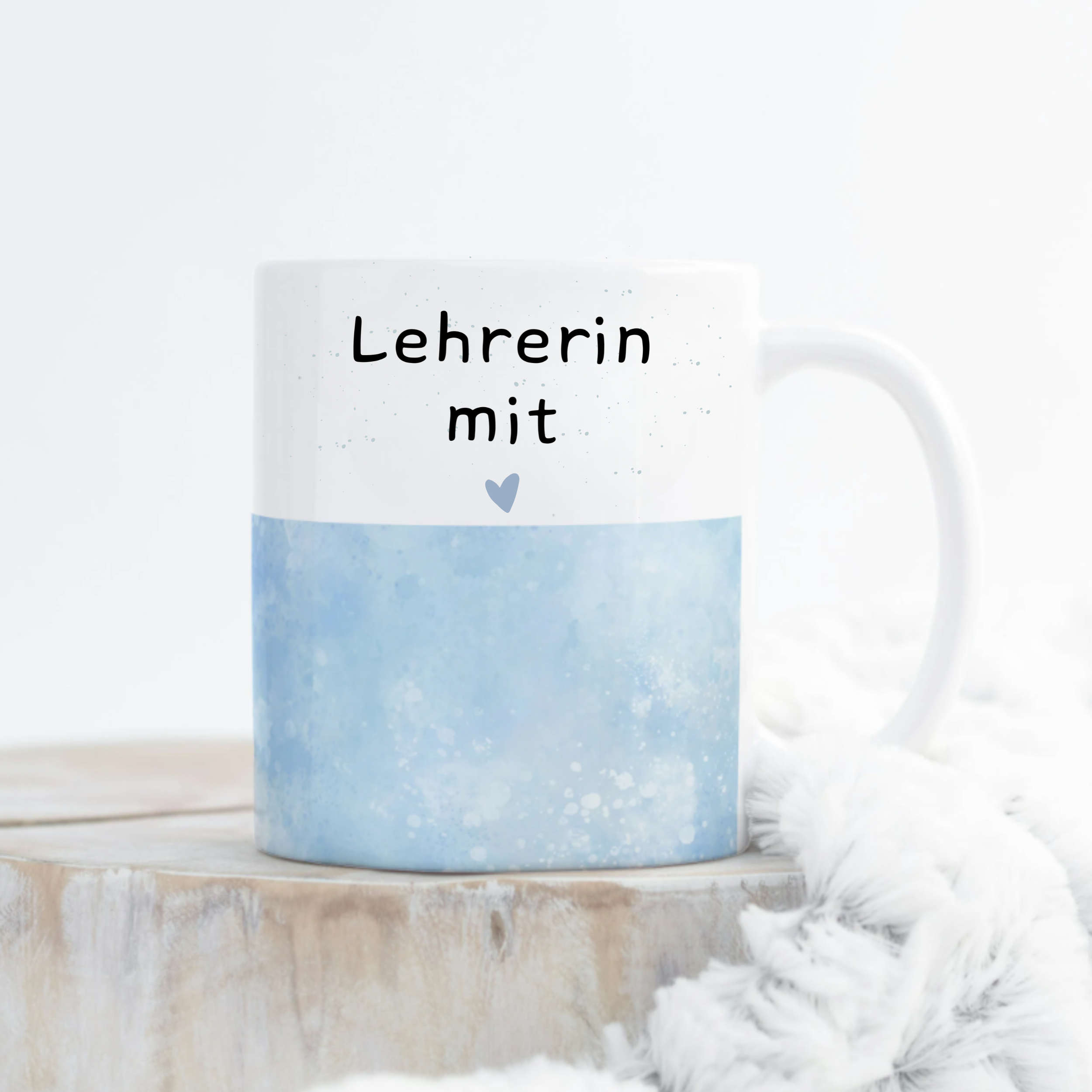 Farbige Tasse für Lehrerin – Geschenkidee Weihnachten Schule Kindergarten