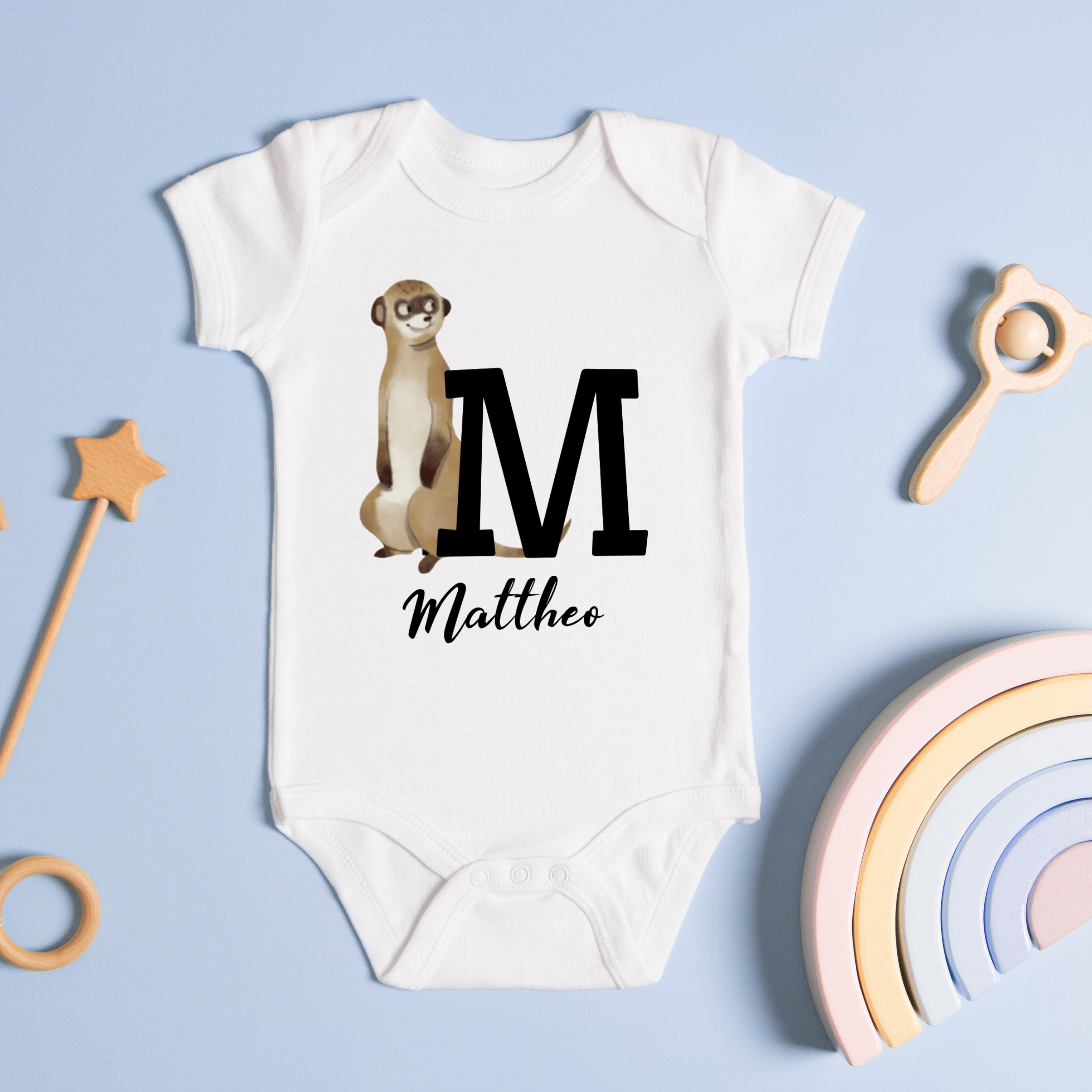 Personalisierter Babybody – aus 100 % Baumwolle – Perfektes Geschenk