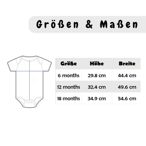 Personalisierter Babybody – aus 100 % Baumwolle – Perfektes Geschenk