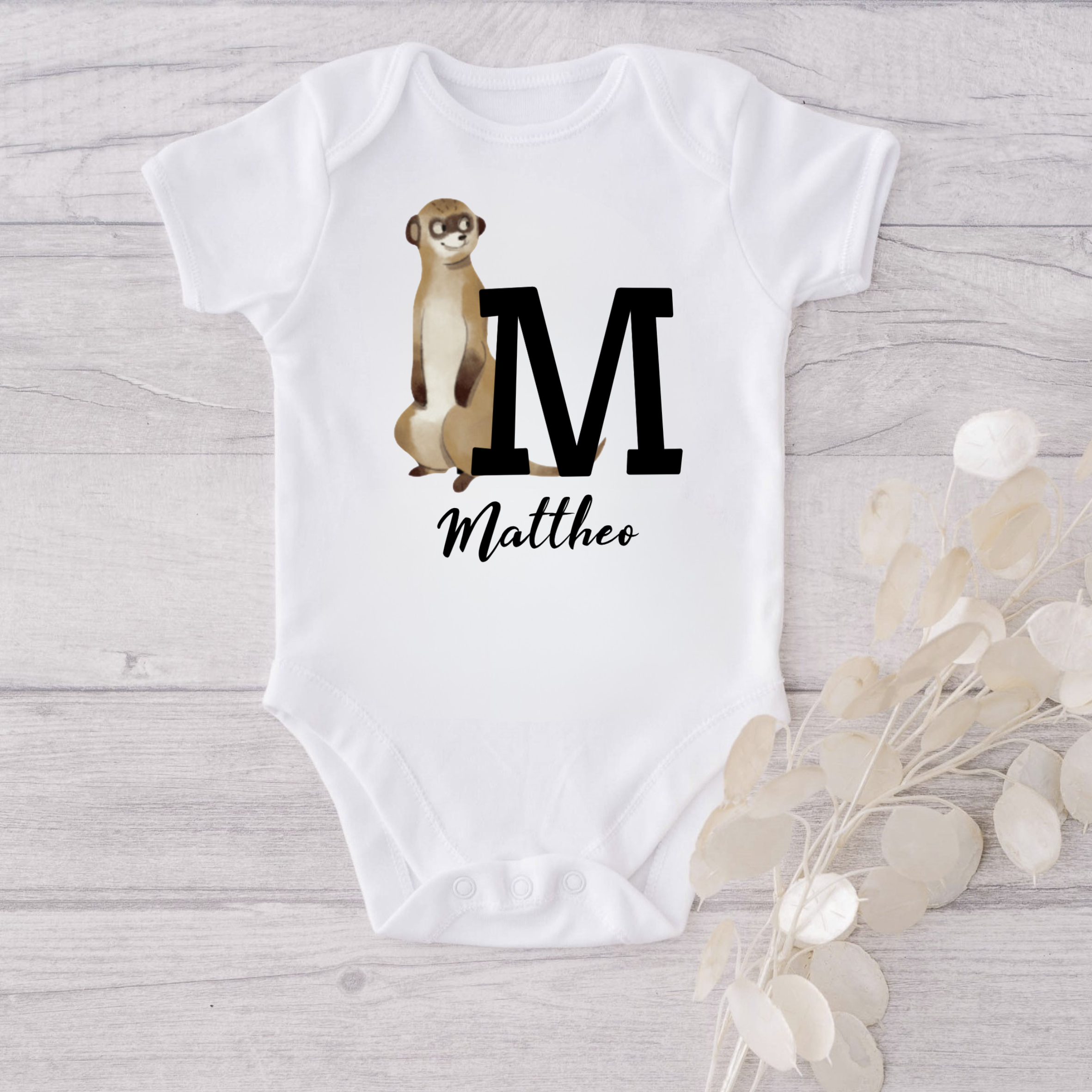 Personalisierter Babybody – aus 100 % Baumwolle – Perfektes Geschenk
