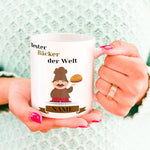 Lade das Bild in den Galerie-Viewer, Tasse für Bäcker, Konditoren | Kaffeetasse Namenstasse | Geschenkidee | Individuell bedruckt - GlamourDesign
