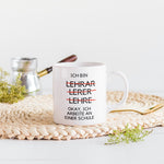 Lade das Bild in den Galerie-Viewer, Tasse für Lehrer/ Lehrerin | Kaffeetasse, Teetasse | Geschenkidee | bedruckte Tasse mit Spruch - GlamourDesign
