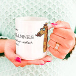 Lade das Bild in den Galerie-Viewer, Personalisierte Tasse mit coolem Giraffen Motiv | Kaffeetasse Namenstasse Kindertasse | Geschenkidee | Individuell bedruckt - GlamourDesign
