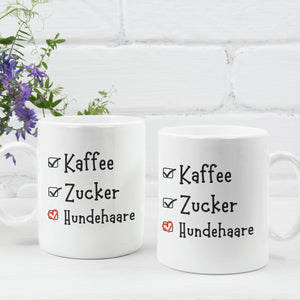 Tasse für Hundebesitzer, Herrchen, Frauchen | Hundehaare Spruch | Kaffeetasse | Geschenkidee - GlamourDesign