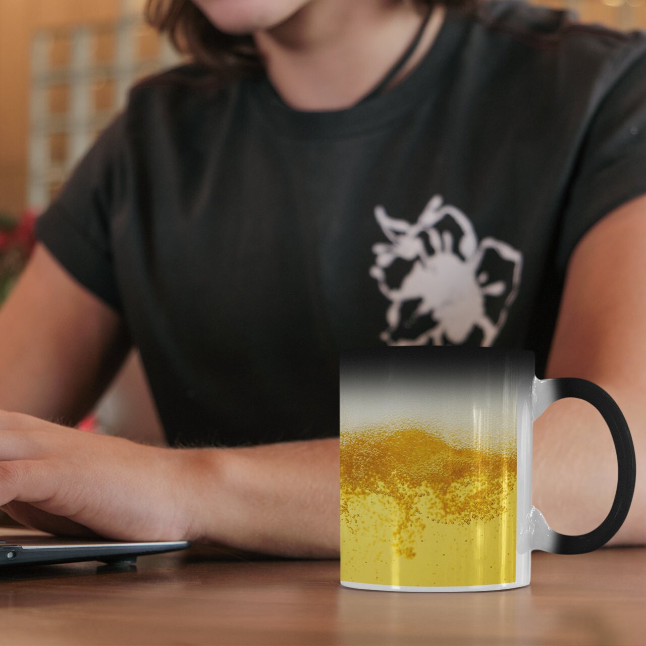Zaubertasse Farbwechseltasse Biertasse für Bierliebhaber | Kaffeetasse | Geschenkidee | Individuell bedruckt