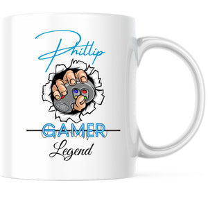 Tasse für Gamer|Legende| personalisierbar mit Namen - GlamourDesign