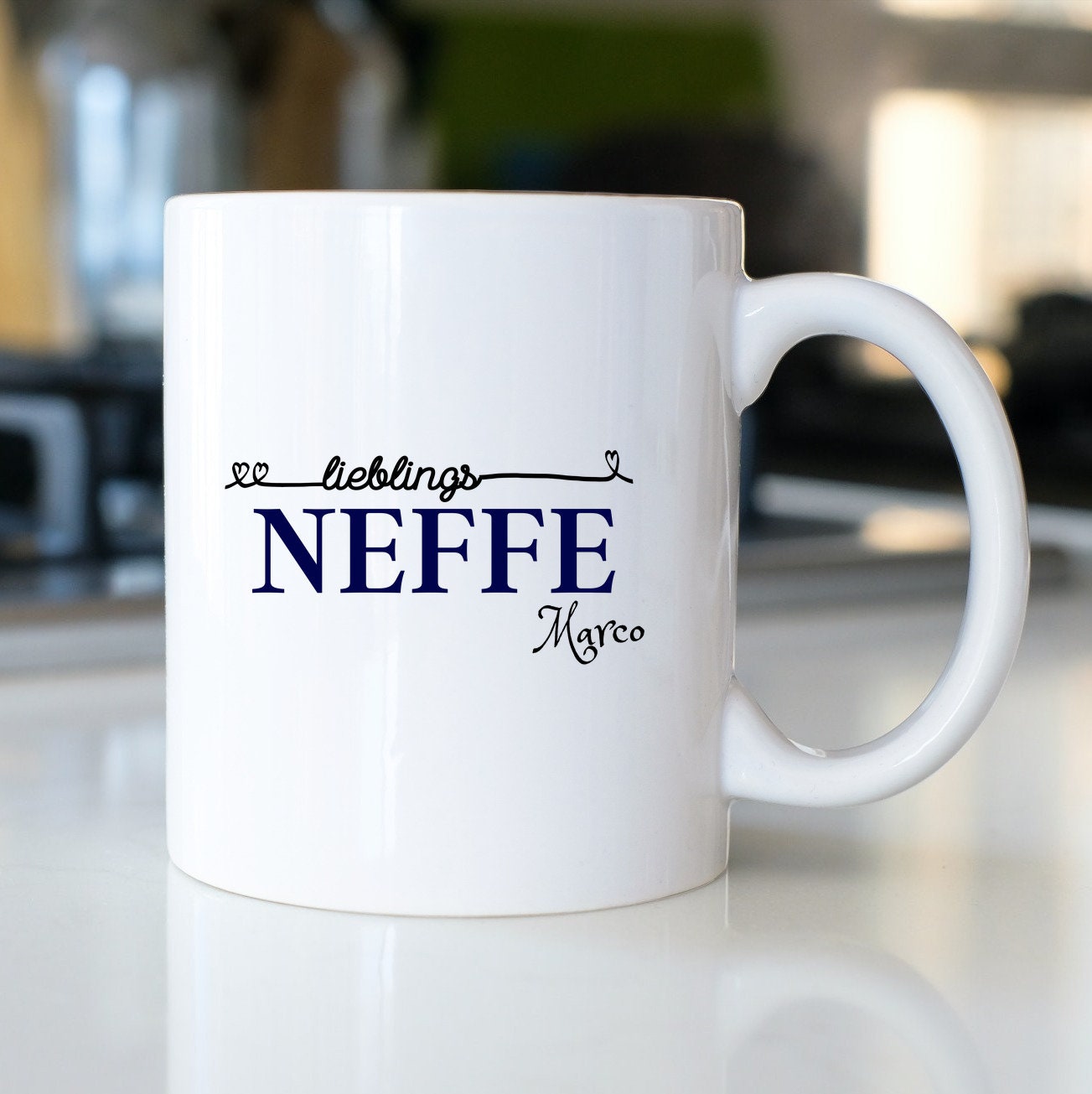 Tasse für den Neffen| Lieblingsneffe Geschenk|personalisierbar mit Namen - GlamourDesign