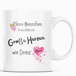 Lade das Bild in den Galerie-Viewer, Personalisiert Tasse für Erzieher| Abschied | Dankeschön| Namenstasse | Kleine Menschen brauchen... - GlamourDesign

