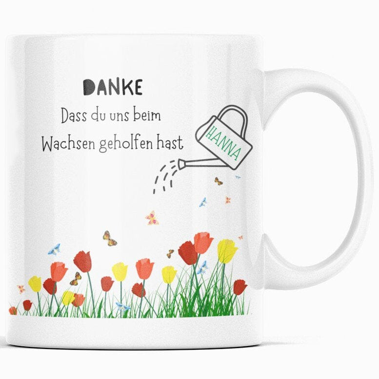 Personalisierte Tasse für Erzieher, Pädagogen, Kindergärtner | Kaffeetasse Namenstasse | Geschenkidee | Individuell bedruckt - GlamourDesign