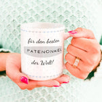 Lade das Bild in den Galerie-Viewer, Personalisierte Tasse für den besten Patenonkel der Welt | Kaffeetasse Namenstasse | Geschenkidee | Individuell bedruckt - GlamourDesign
