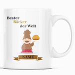 Lade das Bild in den Galerie-Viewer, Tasse für Bäcker, Konditoren | Kaffeetasse Namenstasse | Geschenkidee | Individuell bedruckt - GlamourDesign
