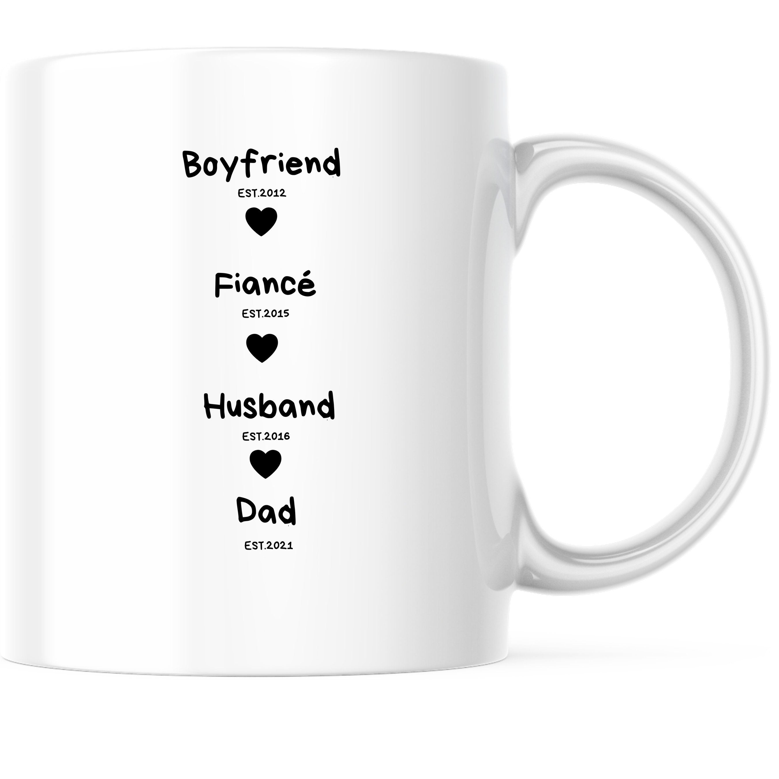 Tasse zur Geburtsveründung| Geschenk an den werdenden Papa| Werdegang| Freund| Verlobter| Ehemann| Vater - GlamourDesign