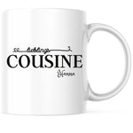 Lade das Bild in den Galerie-Viewer, Tasse für die Cousine| Lieblingscousine Geschenk|personalisierbar mit Namen - GlamourDesign
