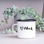 Lade das Bild in den Galerie-Viewer, Emaille Tasse| Becher| Happy Camping - GlamourDesign
