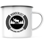 Lade das Bild in den Galerie-Viewer, Emaille Tasse| Becher| Wanderlust| Explore the world - GlamourDesign
