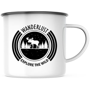Emaille Tasse| Becher| Wanderlust| Explore the world - GlamourDesign