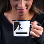 Lade das Bild in den Galerie-Viewer, Emaille Tasse| Becher| Bergsteiger| mir ist kein Berg zu steil - GlamourDesign
