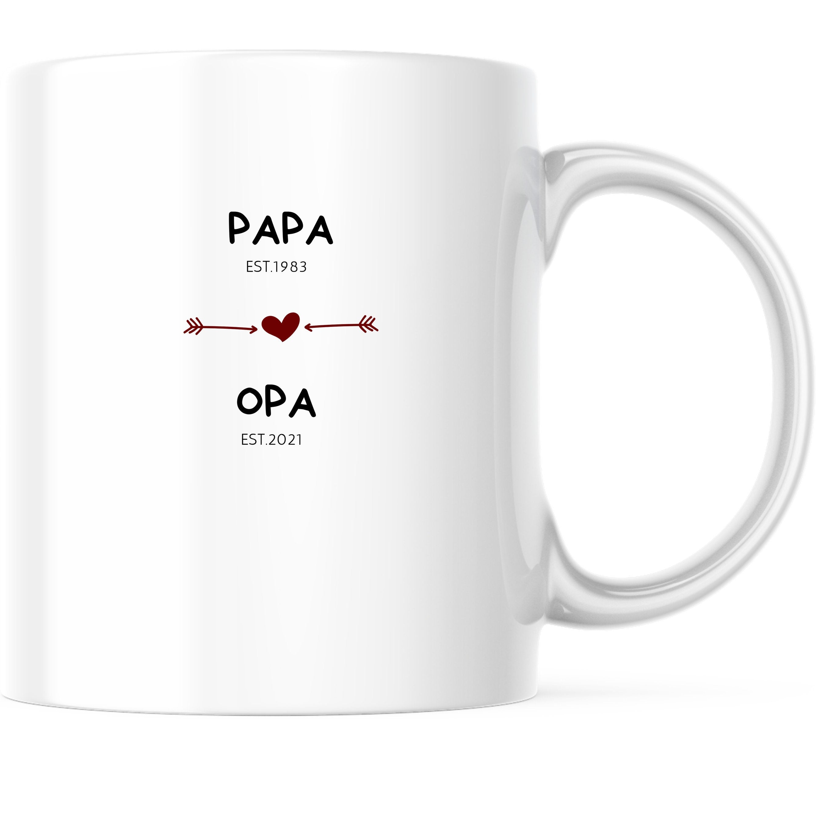 Tasse für werdenden Opa| Geschenk zur Geburt für den Vater|mit individuellem Geburtsdatum - GlamourDesign