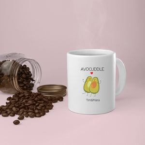 Tasse für die beste Freundin| Pärchen| mit süßem Motiv| Advocuddle| Avocado| personalisierbar mit Namen - GlamourDesign