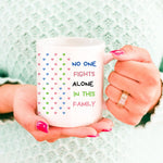 Lade das Bild in den Galerie-Viewer, Tasse zur Aufmunterung| Krankenhausbesuch| Keiner Kämpft alleine| Mut| Zuspruch bei Krankheiten - GlamourDesign
