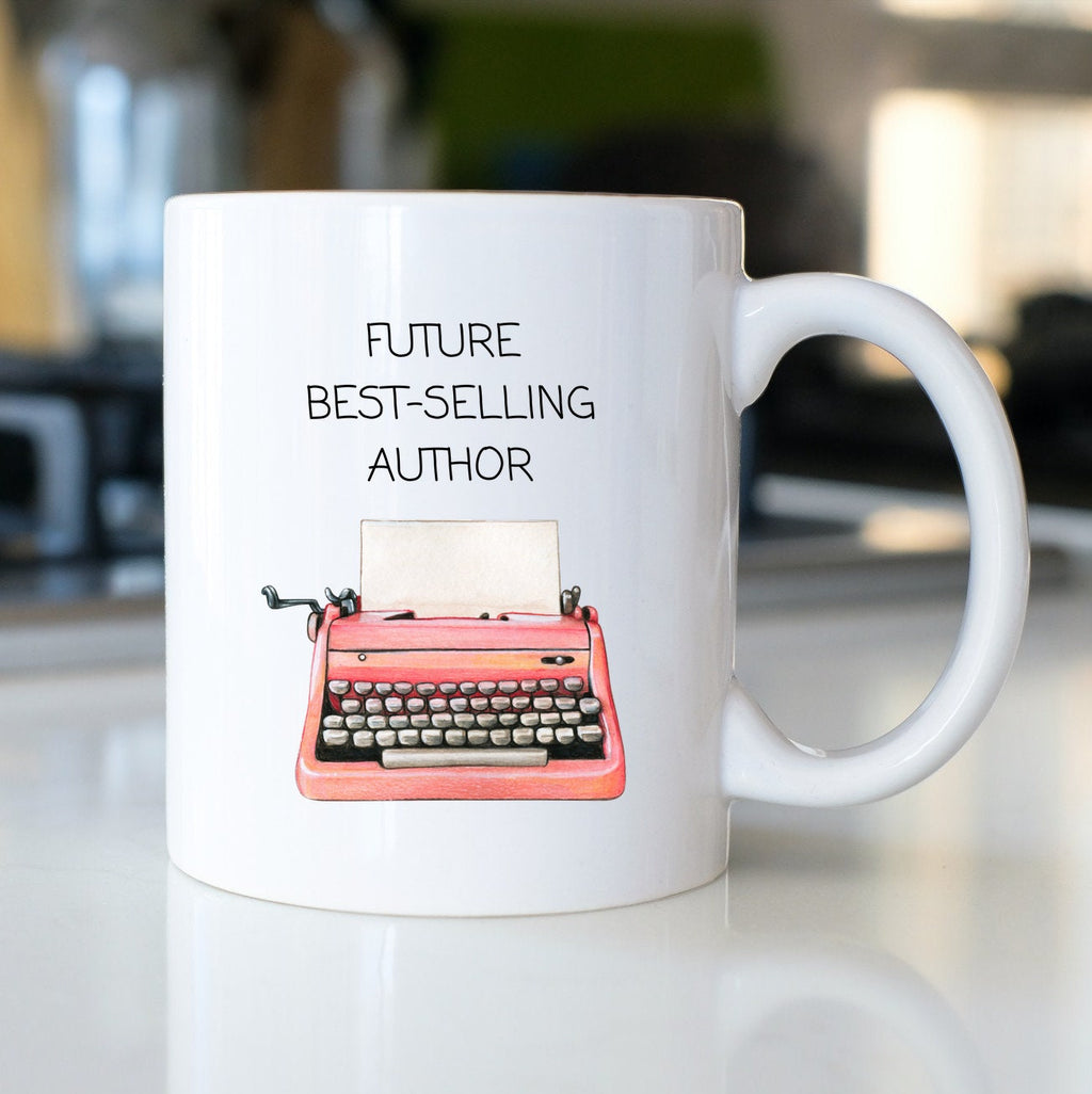 Tasse für Schriftsteller| Authoren| zukünftige Bestseller Authoren| Schreibmaschinen Motiv - GlamourDesign