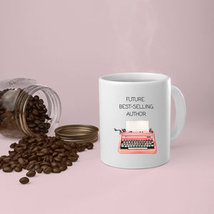 Tasse für Schriftsteller| Authoren| zukünftige Bestseller Authoren| Schreibmaschinen Motiv - GlamourDesign
