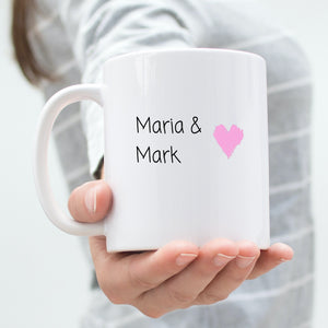 Tasse als Geschenk zum Jahrestag| Hochzeit| Datum| personalisierbar mit Datum und Namen - GlamourDesign