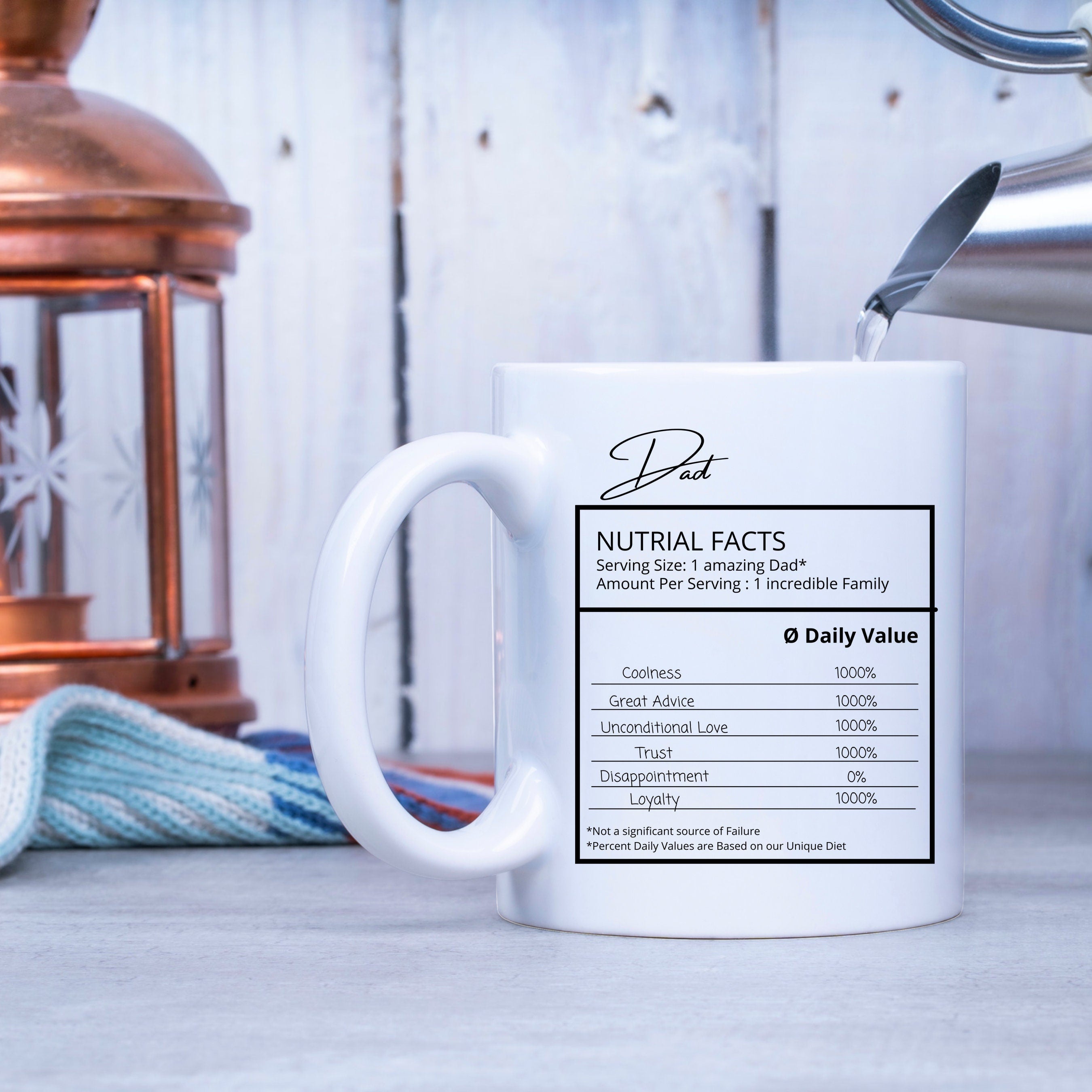 Tasse für die Mama| Geschenk für die beste Mama der Welt| Nutrial Facts| | Fakten Ernährung| herzliches Motiv| personalisiert mit Namen - GlamourDesign