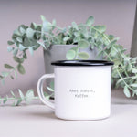 Lade das Bild in den Galerie-Viewer, Emaille Tasse| Becher| Camping| Reiselustige| Kaffeeliebhaber - GlamourDesign
