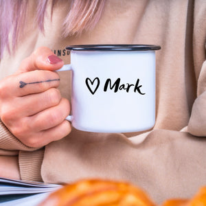 Emaille Tasse| Becher| Happy Camping - GlamourDesign