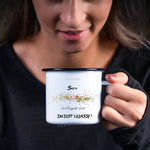 Lade das Bild in den Galerie-Viewer, Emaille Tasse| Schulkind| Einschulung| mit Datum und Wunschnamen| Du bist 1.Klasse - GlamourDesign
