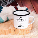 Lade das Bild in den Galerie-Viewer, Emaille Tasse| Becher| Abenteuer| Camping| The next adventure is loading - GlamourDesign
