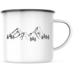 Lade das Bild in den Galerie-Viewer, Emaille Tasse| Becher| Berg- Motiv - GlamourDesign
