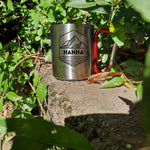 Lade das Bild in den Galerie-Viewer, Personalisierbare Tasse aus Edelstahl mit Karabinergriff| Bergsteiger| Namenstasse - GlamourDesign
