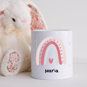Spardose| Regenbogen-Motiv| Personalisierbar mit Namen - GlamourDesign