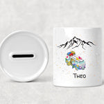 Lade das Bild in den Galerie-Viewer, Spardose| Reisekasse| Bulli-Motiv| Personalisierbar mit Namen - GlamourDesign
