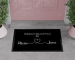 Lade das Bild in den Galerie-Viewer, Fußmatte | personalisierbar mit Namen| Paare Matte| Geschenk zum Einzug | Indoor - GlamourDesign
