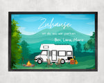 Lade das Bild in den Galerie-Viewer, Fußmatte| Camping| verschiedene Camper Modelle| personalisierbar mit Vornamen| rutschfest &amp; waschbar | Indoor - GlamourDesign
