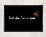 Lade das Bild in den Galerie-Viewer, Fußmatte | Lass die Sonne rein| rutschfest &amp; waschbar| schwarz | Indoor - GlamourDesign
