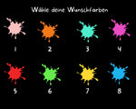 Lade das Bild in den Galerie-Viewer, Fußmatte | bunt mit Farbklecksen| personalisierbar mit bis zu 7 Vornamen| Willkommen | Indoor - GlamourDesign
