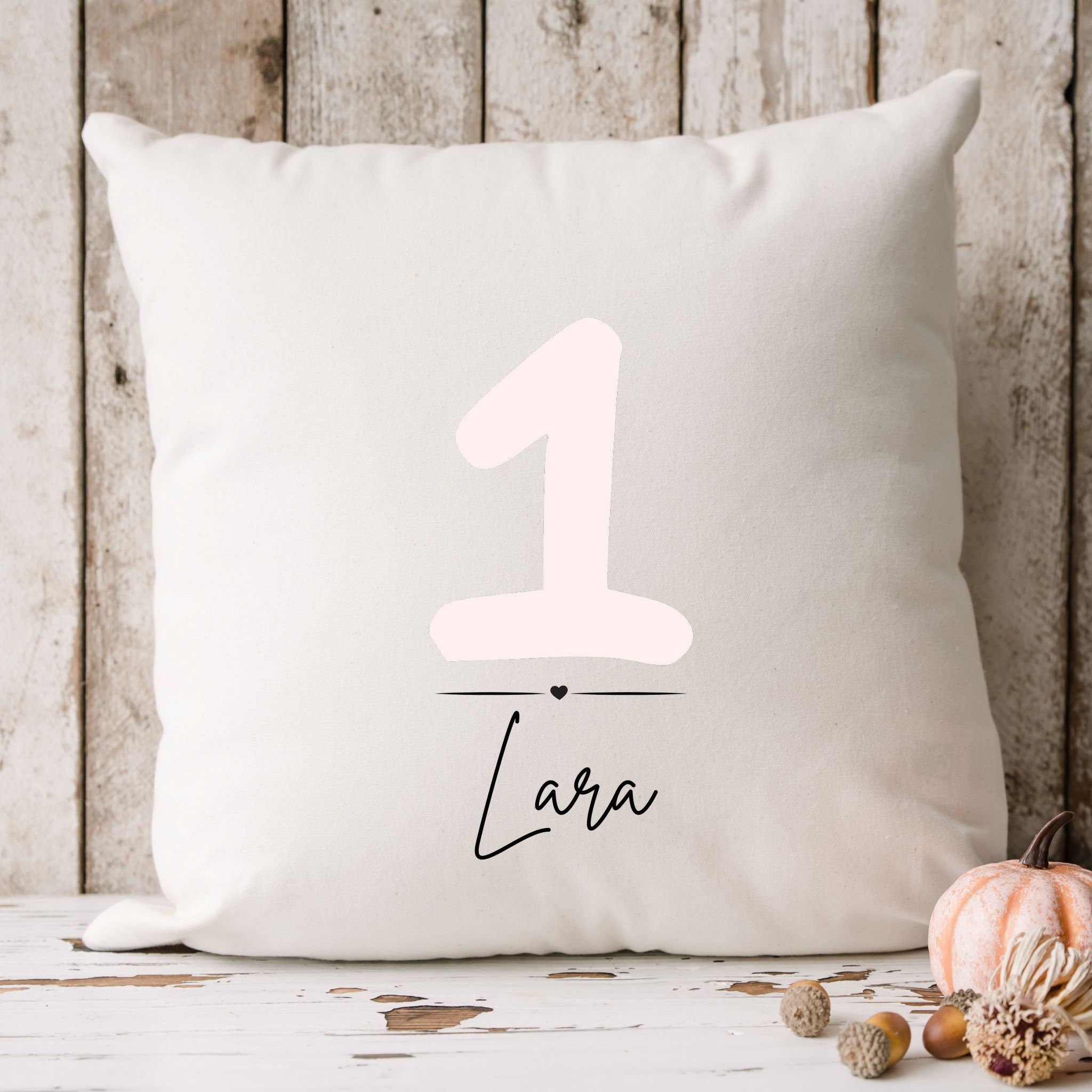 Personalisierbarer Kissenbezug| Kissen| Geschenk zum 1.Geburtstag| Namenskissen - GlamourDesign
