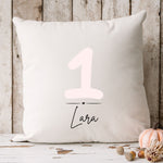 Lade das Bild in den Galerie-Viewer, Personalisierbarer Kissenbezug| Kissen| Geschenk zum 1.Geburtstag| Namenskissen - GlamourDesign
