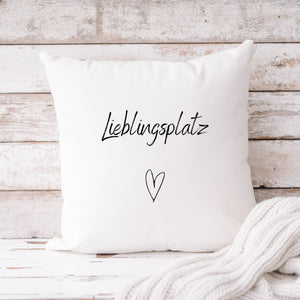 Kissen |Kissenbezug| Lieblingsplatz| Deko Wohnzimmer| Schlafzimmer - GlamourDesign