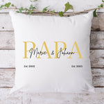 Lade das Bild in den Galerie-Viewer, Kissen Geschenk Papa| Vatertag| Personalisierbarer Kissenbezug| Kissen mit Füllung - GlamourDesign
