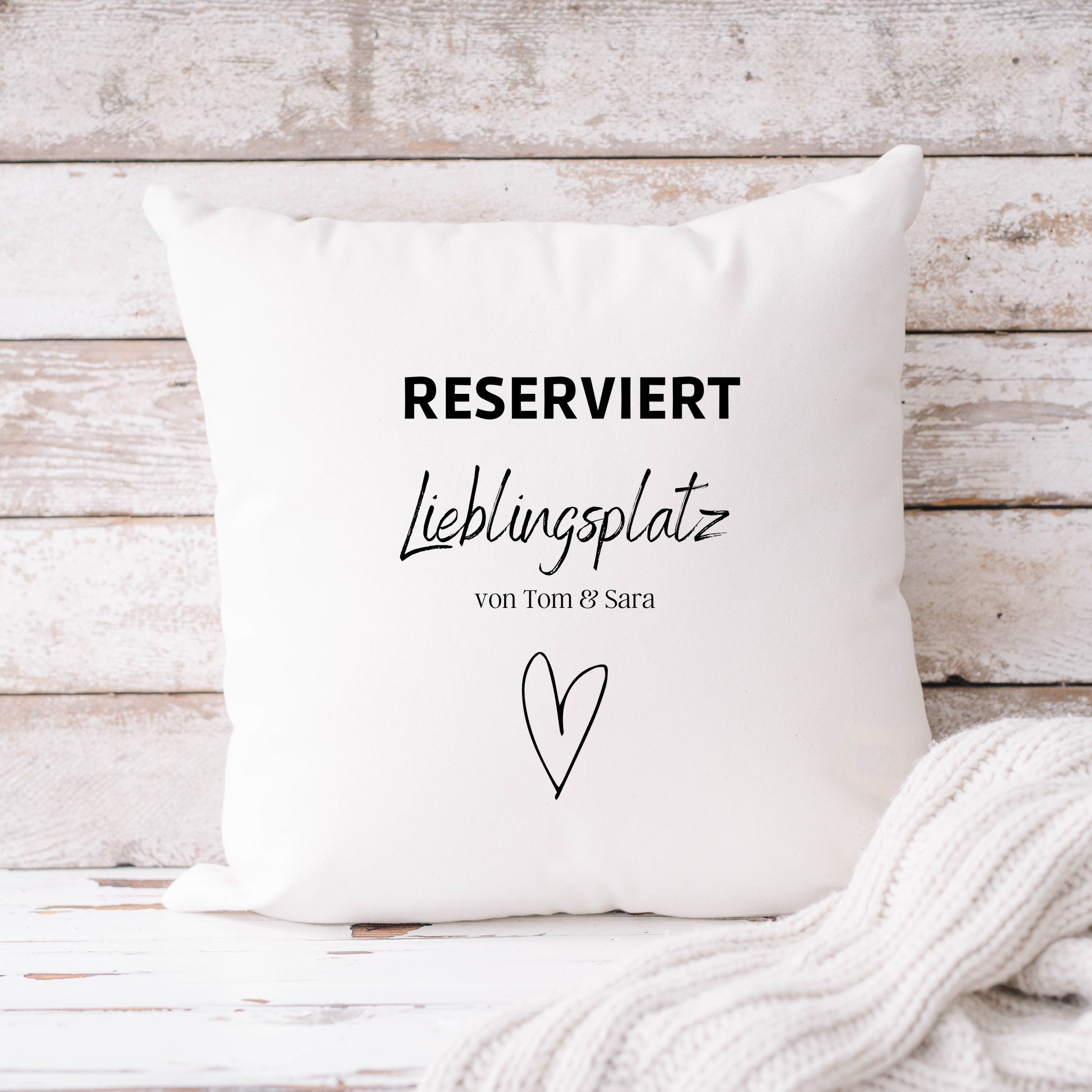 Kissen |Kissenbezug| Lieblingsplatz| Deko Wohnzimmer| Schlafzimmer - GlamourDesign