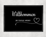 Lade das Bild in den Galerie-Viewer, Fußmatte | personalisierbar mit dem Familiennamen | Indoor - GlamourDesign
