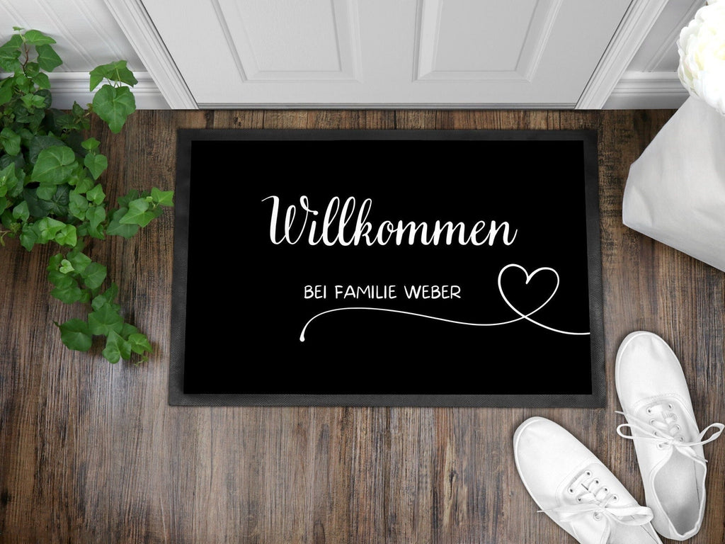 Fußmatte | personalisierbar mit dem Familiennamen | Indoor - GlamourDesign