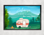 Lade das Bild in den Galerie-Viewer, Fußmatte| Camping| verschiedene Camper Modelle| personalisierbar mit Vornamen| rutschfest &amp; waschbar | Indoor - GlamourDesign
