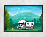 Lade das Bild in den Galerie-Viewer, Fußmatte| Camping| verschiedene Camper Modelle| personalisierbar mit Vornamen| rutschfest &amp; waschbar | Indoor - GlamourDesign
